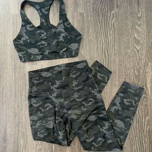 Grey Camo Matching Set